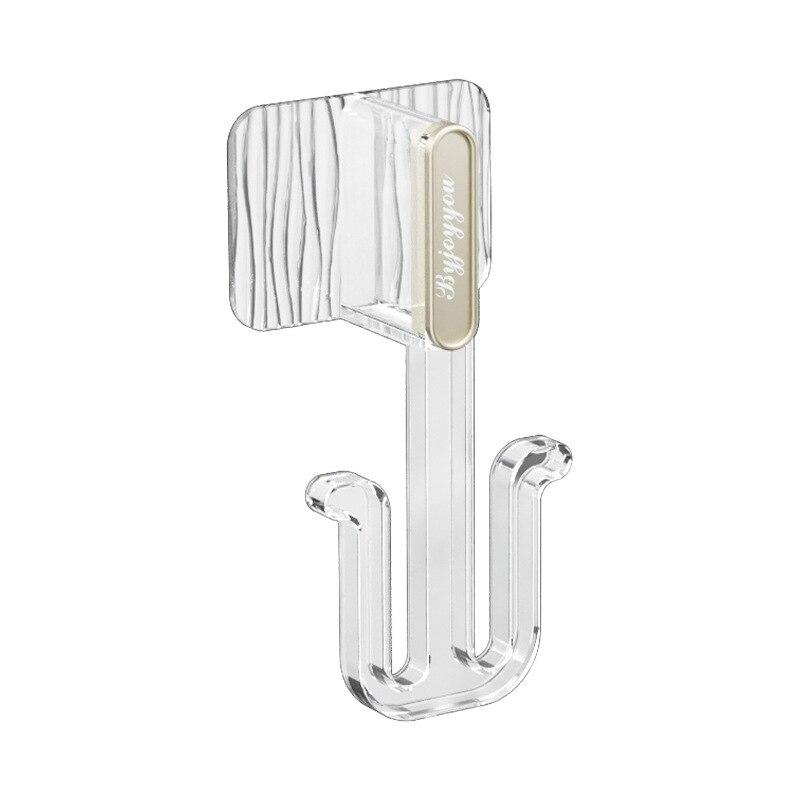 Тапочки на крючках легкие роскошные без перфорации прочные липкие полка для ванной комнаты организация пространства артефакт настенная вешалка для тапочек белый 629₽