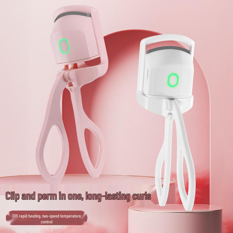 Rechargeable Electric Heated Eyelash Curler – Long-lasting Setting, Safe for Student Dormitories