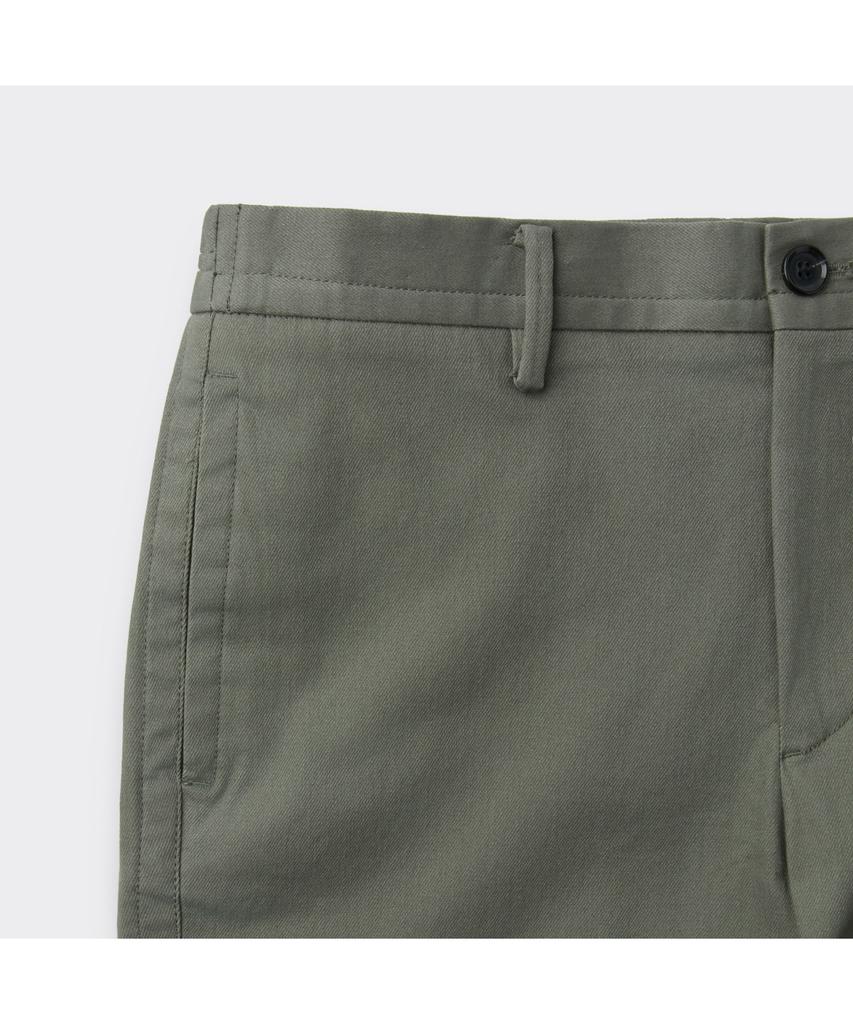 Keoseuuteommellou Khaki Regular Fit Cotton Pants C9Pam26102Khx