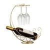 Space Saving Decorative Iron Wine Shelf Glass Bottle Holder Display Stand For Living Spaces Wedding Party Decoration