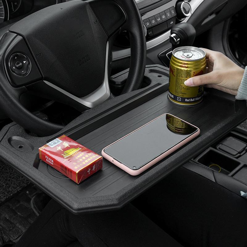 Universal Portable Car Table Steering Wheel Eat Work T Drink Coffee Goods Holder Tray Laptop Computer Desk Stand Seat