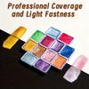 Metallic Watercolor Paint Set-Portable Lightweight High Solid Pigment Starry Shades Ideal for Artists Perfect Holiday Gift