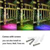 4-LED Colorful Solar Landscape Spotlight