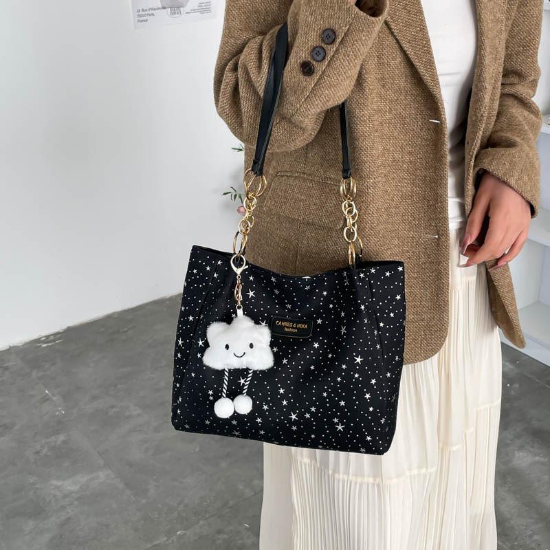 Trendy fashion bag temperament versatile large capacity shoulder bag new casual simple commuter armpit bag