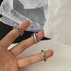 Style Korean Trendy 925 Silver Ring For Women Open Adjustable Finger Jewelry Elegant