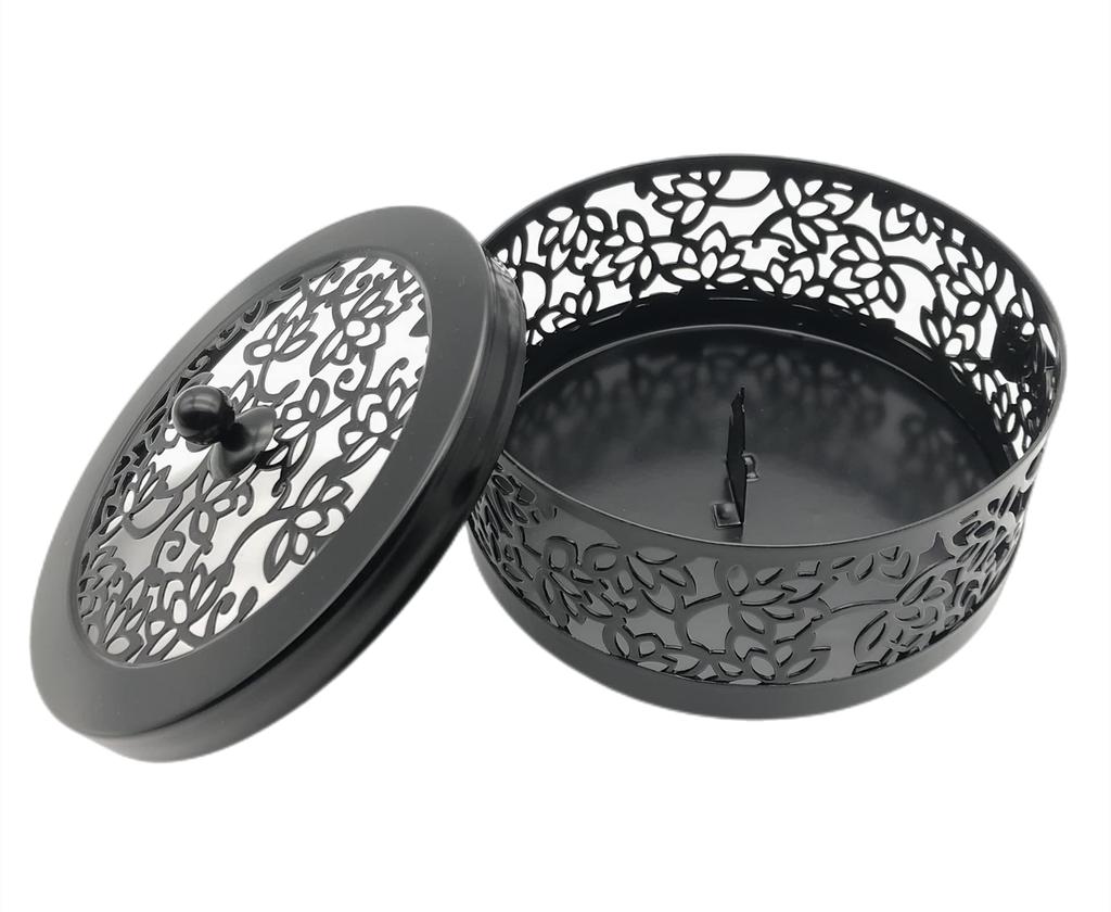Ansimple Iron Mosquito Coil Mosquito Coil Lotus Vhodné pro a interiér s Obsahuje držák víka, držák, držák, motiv, lesklý,