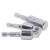 3 st Förkromade Adaptrar 1/4" 3/8" 1/2" Fyrkantsfästen 360 Grader Roterbart Universalled Vridbart