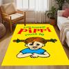 Pippi Buon Compleanno Marianne! Tappeti Antiscivolo Tematici - Arredamento per la Casa in Poliestere, Adatti per Camere da Letto, Soggiorni, Ingressi, Studi e Decorazioni