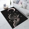 Moon and Flower Anti-Fatigue Printed Rug - Suitable for Coffee Tables, Living Rooms, Dining Rooms, Bedrooms, Office Areas