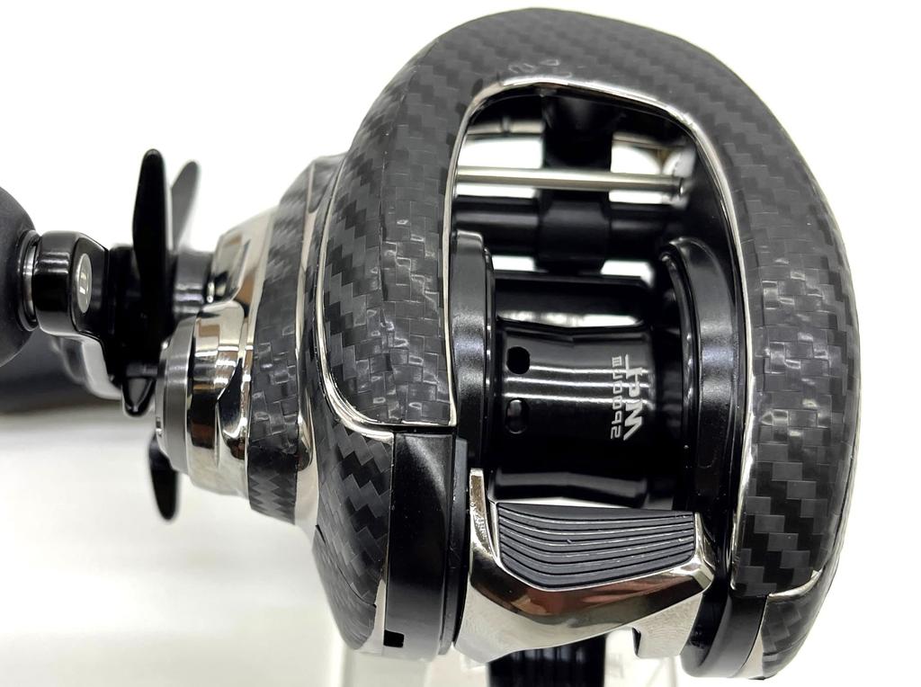 CUSTOM YOROI Custom Decal for 21 Antares DC and 22 Exsence DC Baitcasting Reels SEAT.JP (Black, Left-Handed)