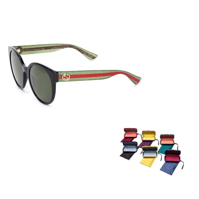 

GUCCI Square Frame Sunglasses Plate Sunglasses Plate Frame Round Sunglasses Women s F зелёный