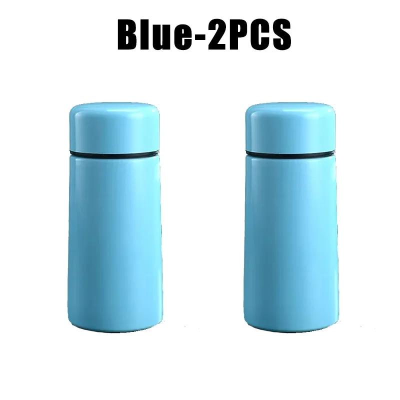 Sport Travel Mini Tumbler 160ml Stainless Steel Thermos Cup Portable Milk Coffee Water Bottle Solid Color Leakproof Hot Cold