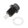 M14 X 1.5 Aluminum Magnetic Oil Drain Plug Fit for Honda/Ford/Hyundai with Crush Washer Gasket Universal Magnetic Oil Drain Plu Oil Drain Plugs 3