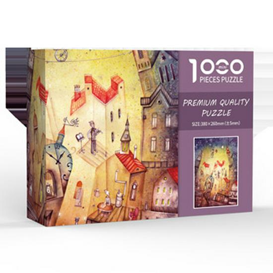 1000-Piece Mini White Jigsaw Puzzle for Adults