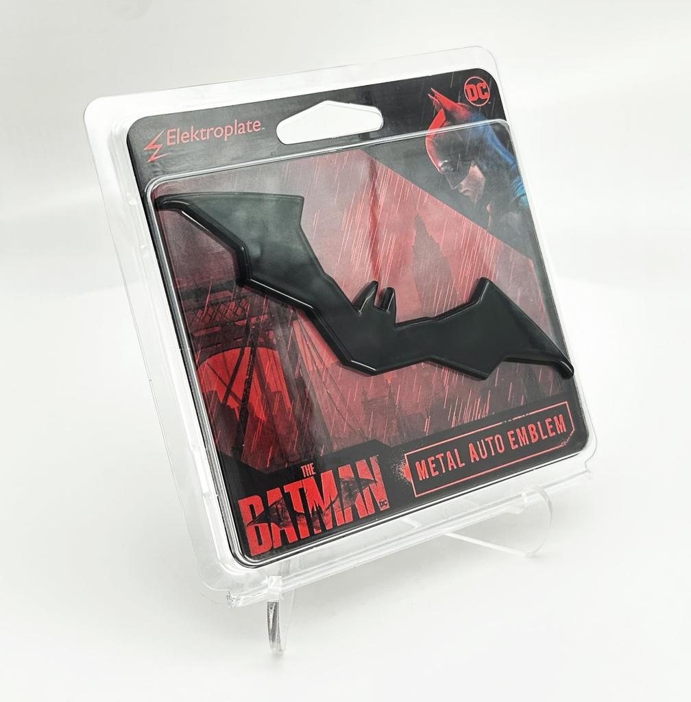 Elektroplate Officially Licensed DC Comics Batman Movie Black Emblem for and All Vehicles Universal Fit x Weather Resistant All-Metal Cars, Trucks,