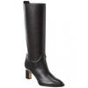 Ferragamo Torris Leather Boot Black