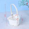 1Pcs Rattan Woven Exquisite Pastoral Style Portable Flower Basket