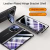 For OPPO Find N5 Case Luxury PU Leather Lens Stand Protective Back Cover For Find N5 All-inclusive Spring Hinged Phone Shell