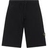Solid Color Mid Waist Drawstring Casual Shorts Men Shorts Black K1S1562000-09S0060-V0029