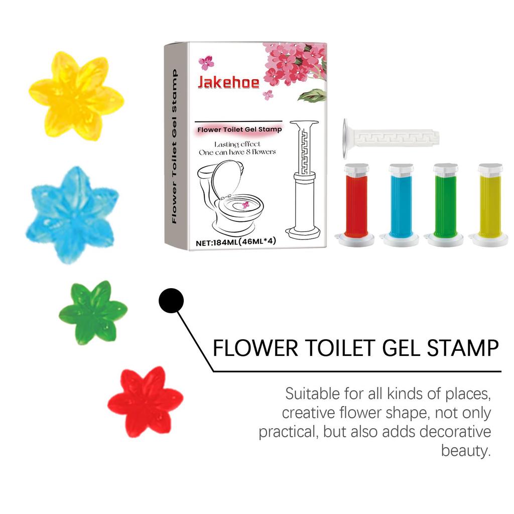 Toilettengel Desodorierende Blume Haushaltstoilette Entkalkend Desodorierend Verbleibender Duft Desodorierender Toilettenreiniger