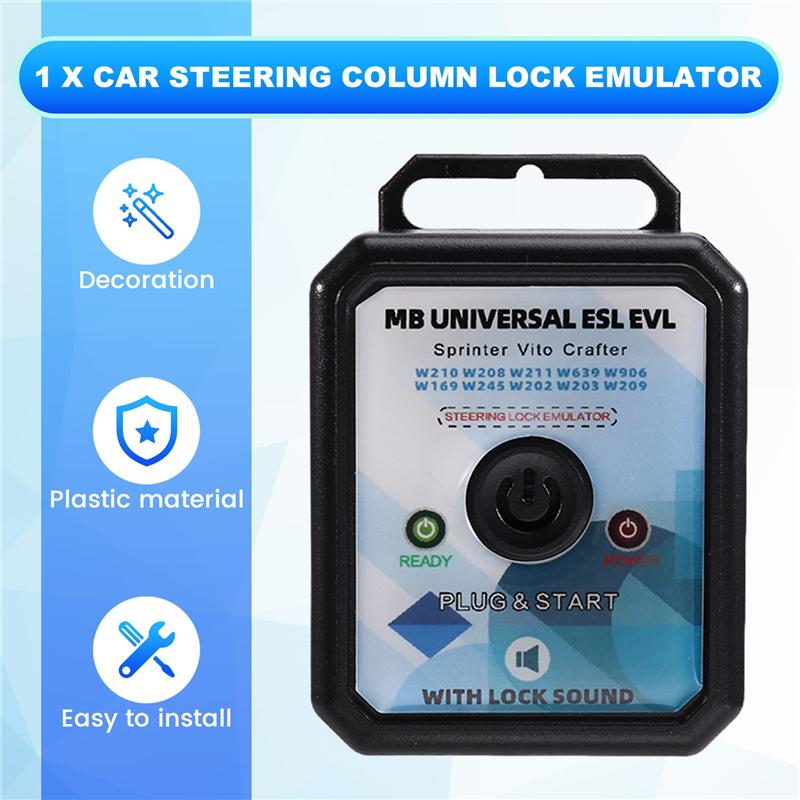Durable-Car ESL ELV Universal Steering Lock Emulator With Lock Sound For Mercedes Benz Sprinter Vito Crafter W210 W208 W211 W639
