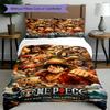 3pcs Duvet Cover Set (1*Duvet Cover + 2*Pillowcase, Without Core), One Piece Print Bedding Set, Bedroom Decor, All‑Season, Birthday Gift