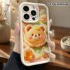 Phone Case: 2D Flat Design, Fits iPhone 18 17 16 15 14 13 Pro, Honey Bear Cookie, Perfect Christmas and Halloween Holiday Gift