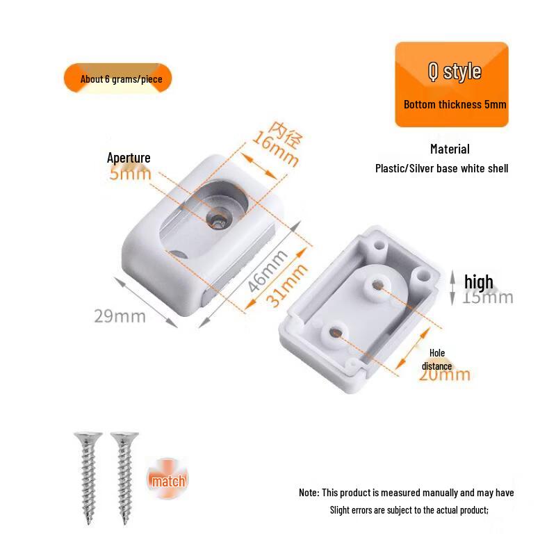 

Wardrobe Hanging Rod Support Bracket Set