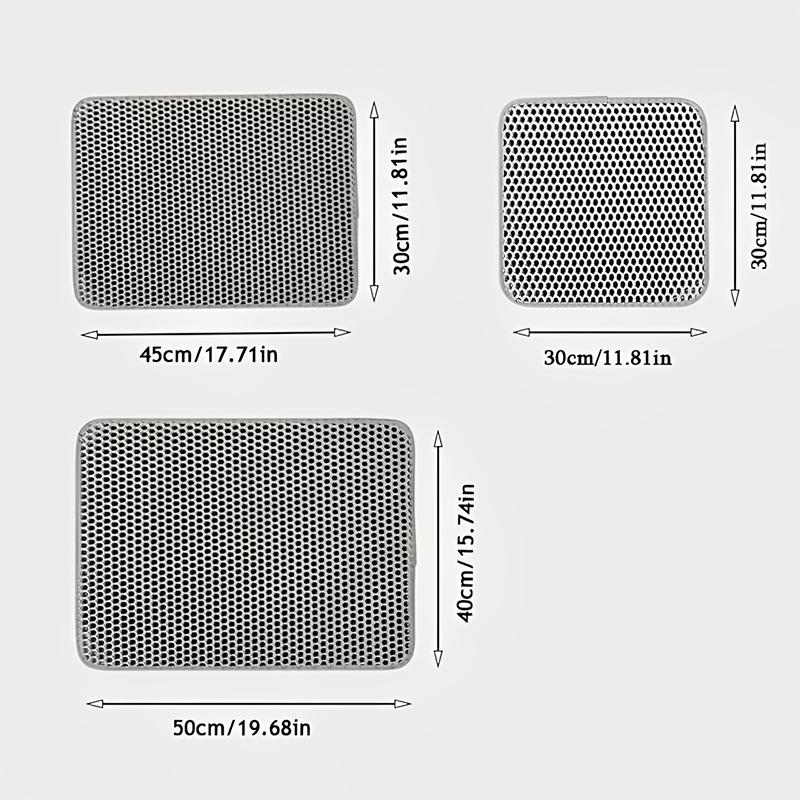 Cat Litter Mat Pet Toilet Waterproof Double Layer Pet Litter Box Mat Non Slip Sand Cat Washable Mat Clean Pad Pet Clean Supplies