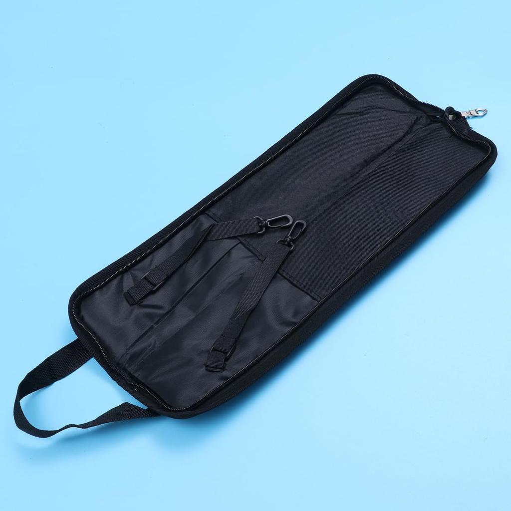 VICASKY 1-Piece Maple Wood Drumstick Holder, Snare Drum Case, 5A Size Drumsticks, Portable Tote Bag, Maple Wood