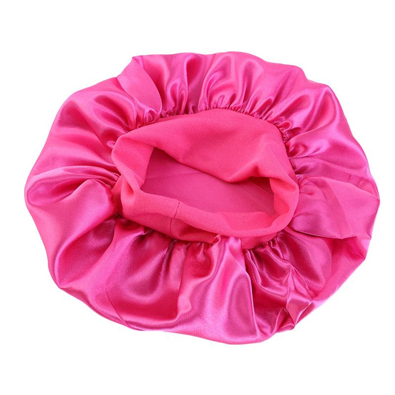 Children's candy-colored elastic headband round hat, nightcap, comfortable and breathable baby hair care hat, shower cap K-21