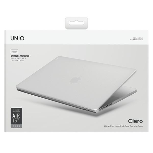 UNIQ Claro Case MacBook Air 15" M2 2023 / M3 2024 / M4 2025 / M5 2026 Transparent/Dove Matte Clear