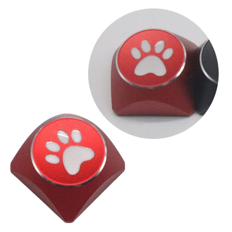 Aluminum Alloy CatPaws Keycaps XDA Profile Key Button for Switches Mechanical Keyboards Gamings Player
