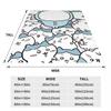 Cute Chiikawa Blanket Soft Warm Comfortable Plush Throw Blanket For Outdoor Picnic Flannel Bedspread Bed Cover