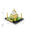 Crystal Taj Mahal Showpiece with Golden Multicolor Hue Home Decor Gift Corporate Office Gift Car Dashboard Showpiece Collectable