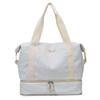 Pleated Model with Shoe Compartment Dry and Wet Separation Fitness Yoga Bag Outdoor Picnic Ingredients Storage Cotton Clothes Hand Luggage Bag