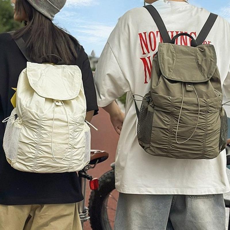 School bag new high value clear retro fresh backpack couple light travel mountaineering large capacity backpack