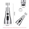 3 In 1 Kitchen Faucet Extender Universal 360° Rotate Pull Out Kitchen Tap Multi-mode Strong Flushing Booster Kitchen Accessories