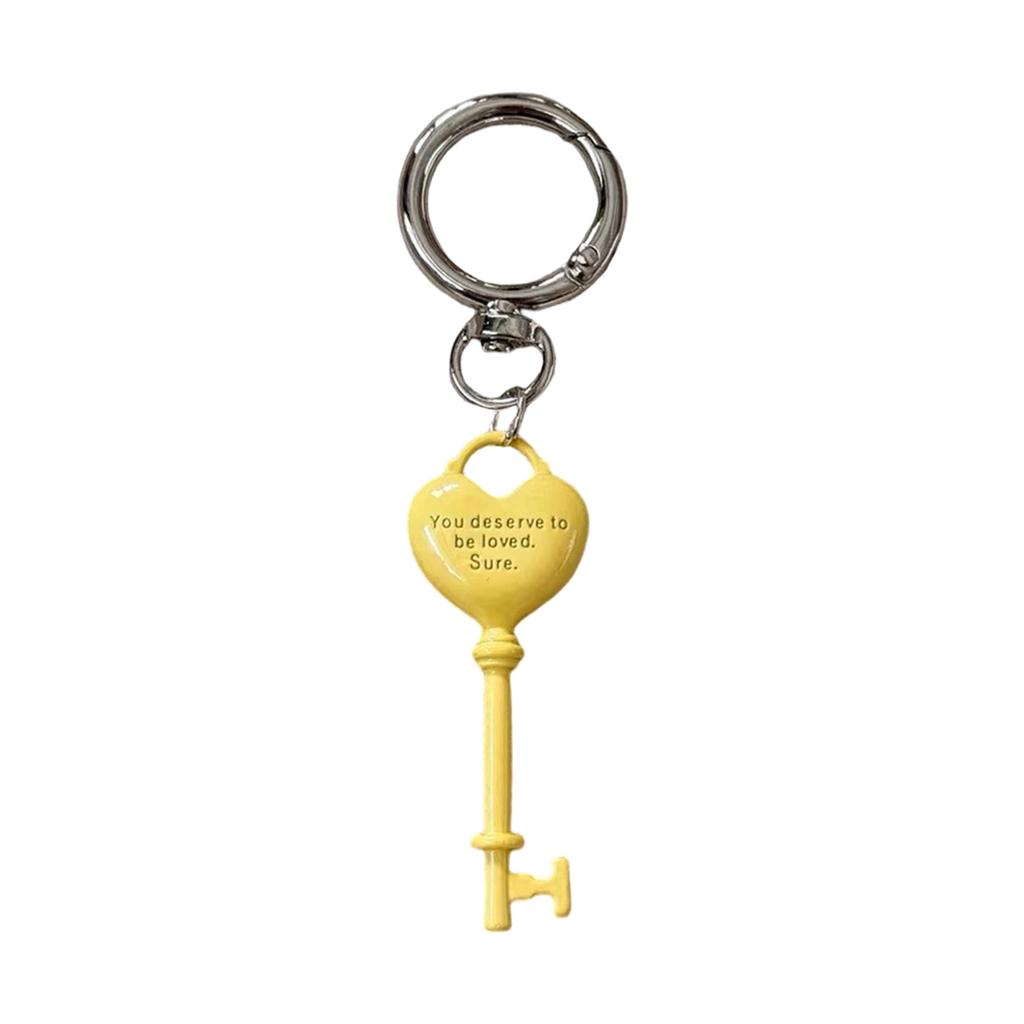 Elegant Love Symbol Keychain Sturdy Alloy Metal Charm Heart Key Ring For Daily Use Gift Anniversary Valentine