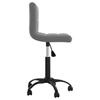 Vidaxl Swivel Office Chair, Dark Grey, Upholstered In Velvet