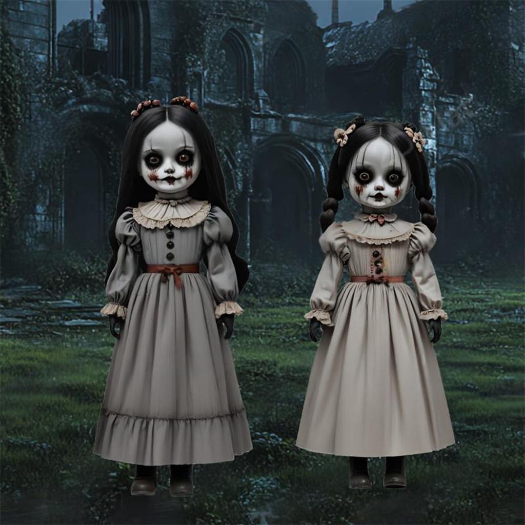 Halloween Creepy Garden Stakes 2D Flat Ghost Boy Decorative Stakes Outdoor Decor for Lawn Yard Spooky Decoration