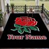 Custom Text Printed Rug England Rugby Non Slip Floor Carpet For Home Room Decor