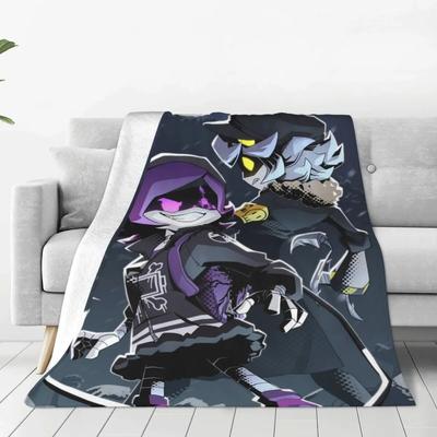 Murder Drones N And Uzi Pătură Decorație din catifea Seria TV Anime Desene animat Pături multifuncționale pentru canapea Covor bucată