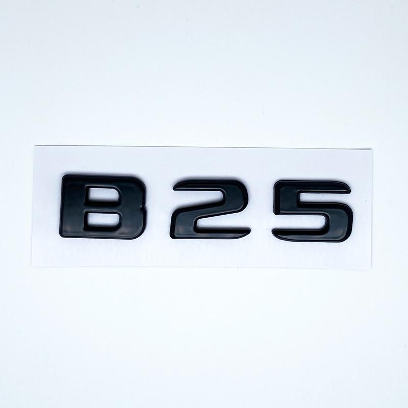 Black Silve Letters B25 30E 900 850 800 700 ABS Emblem for Mercedes Benz Brabus E W212 W213 Car Trunk Badge Logo Sticker