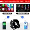 Wireless CarPlay Adapter for Smart Car Connectivity, Compatible with Apple & Android.