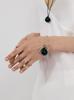Sosoo Ball Onyx Weave Bangle