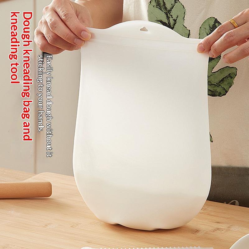 Food Grade Silicone Dough Kneading Bag Silicone Kneading Dough Bag Flour Mixer Bag Versatile Dough Mixer For Bread Pastry Pizza
