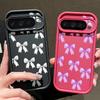 Miękkie silikonowe etui ze wzorem kokardki dla Google Pixel 9 Pro XL 8A 8 7 Pro Ochrona obiektywu Odporne na wstrząsy TPU Matowe etui na telefon