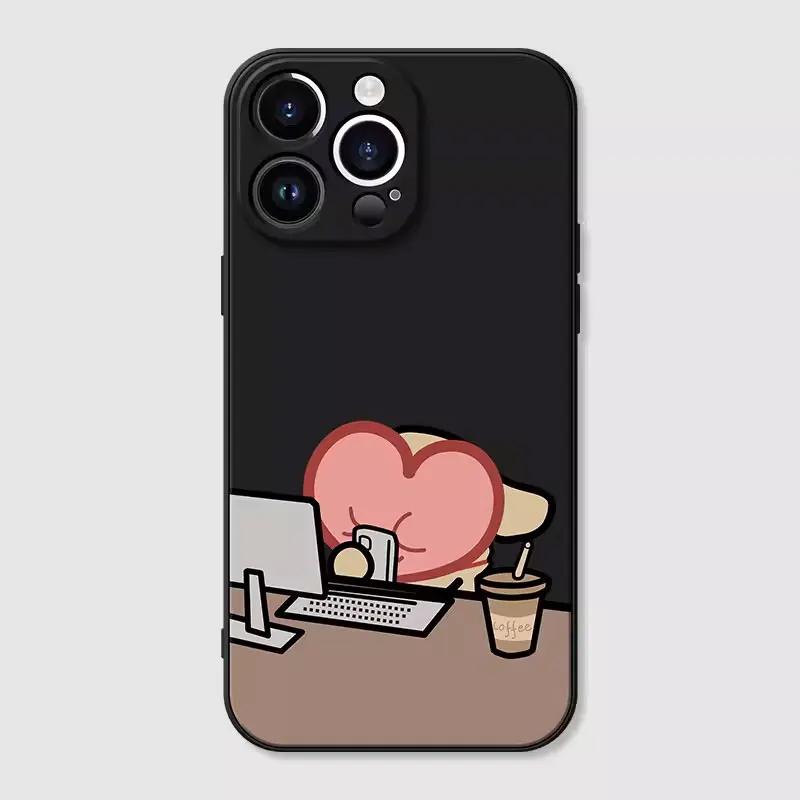 Funny Animal Dog Couple Phone Case for IPhone 16 15 Pro Max 13 12 11 XS MAX X 7 8 14Plus SE2 Shockproof Lovers Cover Fundas Skin
