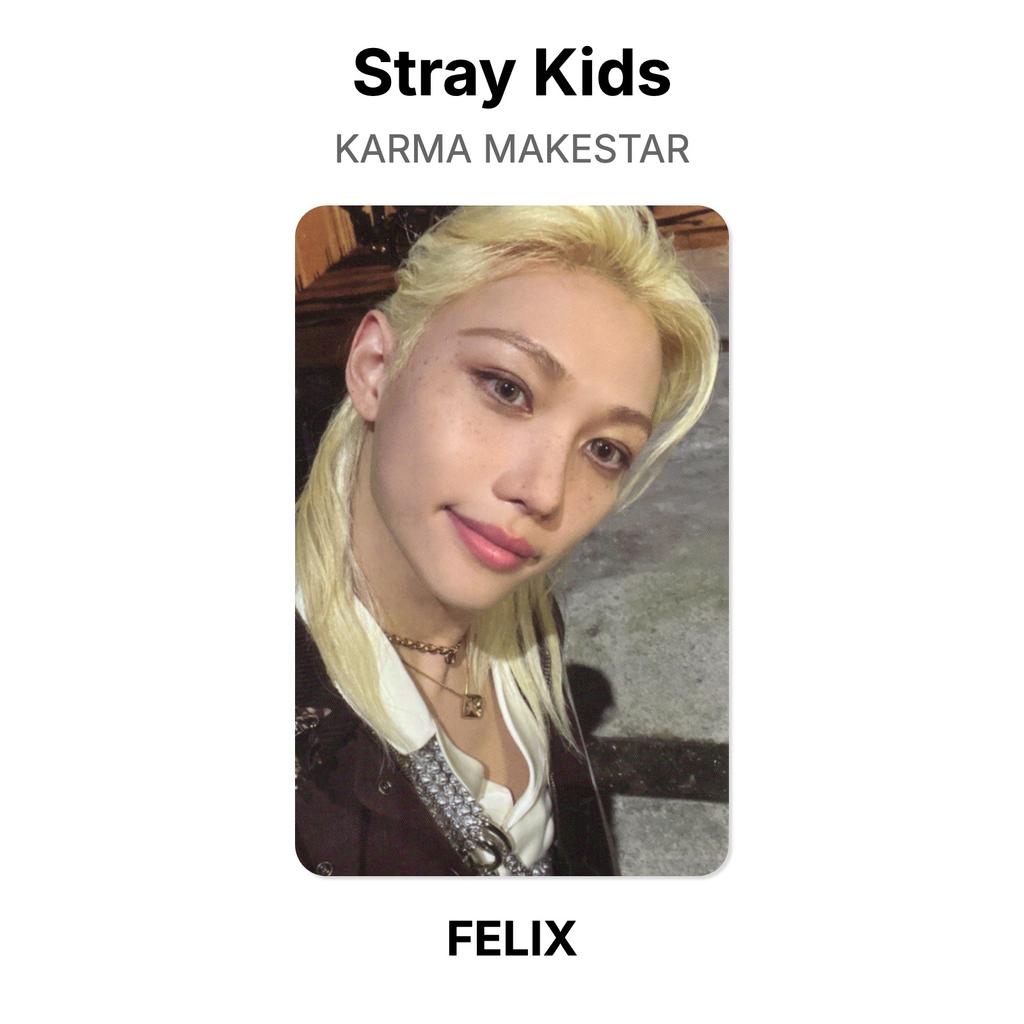 Stray Kids KARMA MAKESTAR Official Photocard